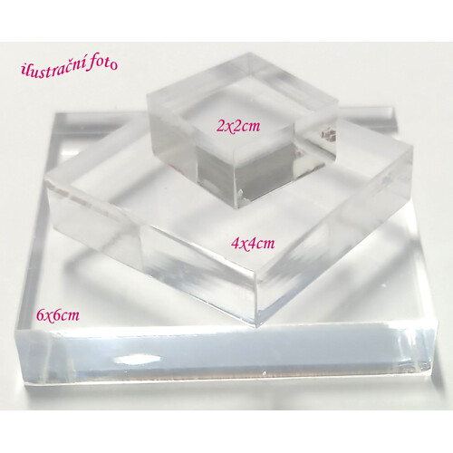 Podložka plexisklo 4 x 4cm