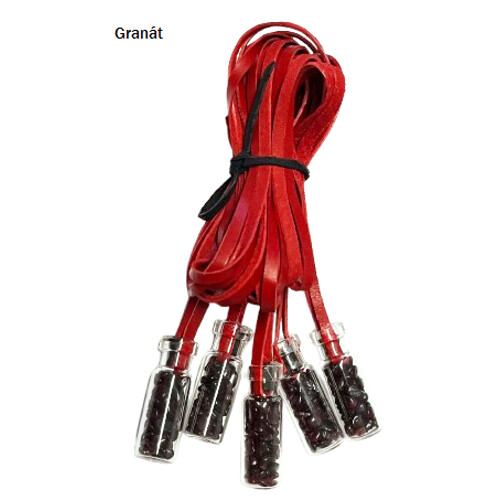 Lahvička na koženém řemínku, výběr