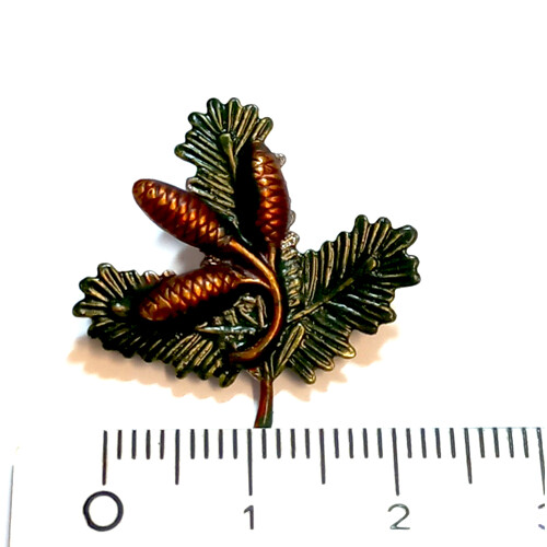 55. Úlomek malý, šišky - barvené