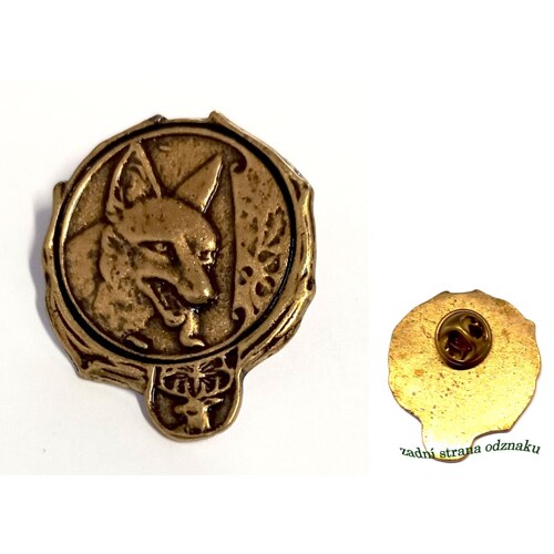 Lovecký odznak  č.6 odlévaný, liška