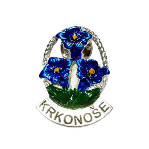 Odznak hořec v oválu Krkonoše