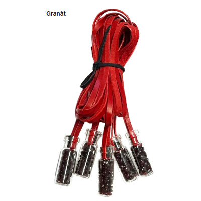 Lahvička na koženém řemínku, výběr