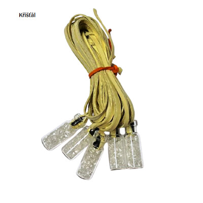 Lahvička na koženém řemínku, výběr