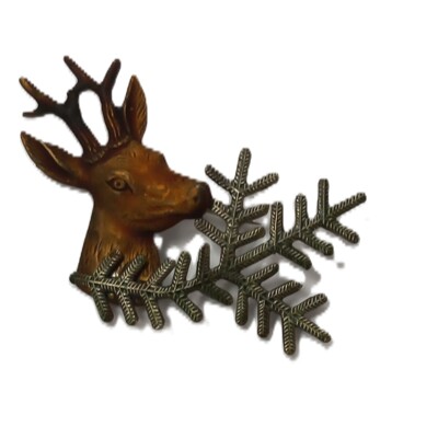 10.Hlava srnec, úlomek - barvené