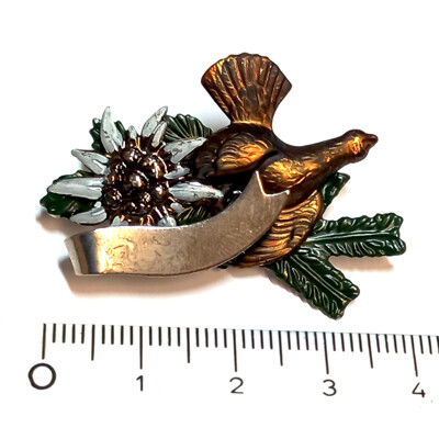 38.  Tetřev, protěž, stuha - barvené