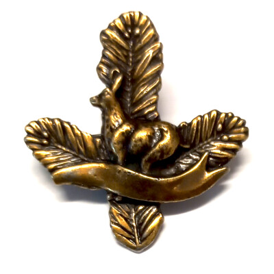 60. Lovecký odznak cín, staromosaz