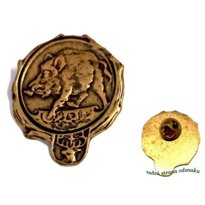 Lovecký odznak č.11 odlévaný, prase divoké