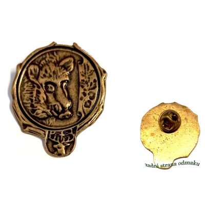 Lovecký odznak č.12- odlévaný, hlava prasete