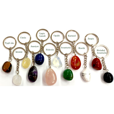 Klíčenky s kameny mix, typ 2